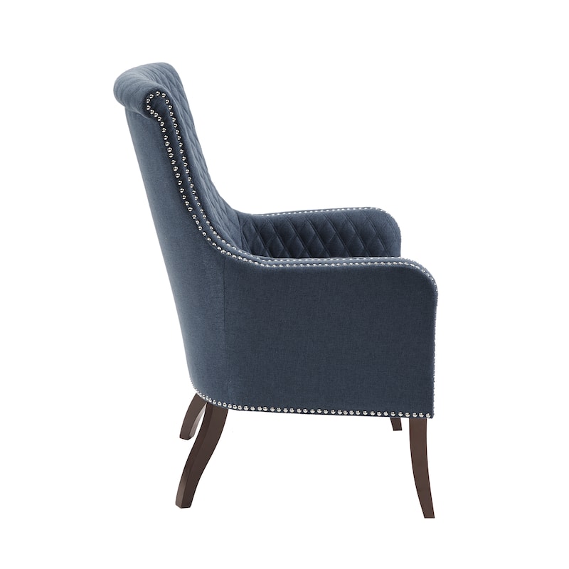 Madison Park Lea Dark Blue Accent Chair