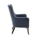 preview thumbnail 6 of 8, Madison Park Heston Dark Blue Accent Chair