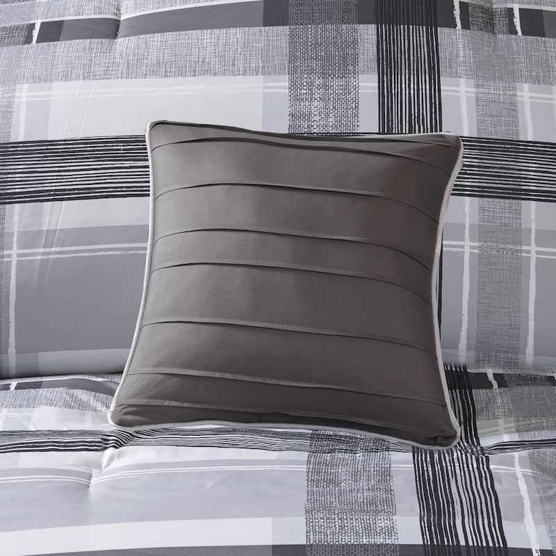 Intelligent Design Jax Black Plaid 5-piece Comforter Set