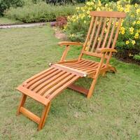International Caravan Royal Fiji Multi-Position Steamer Deck Lounger