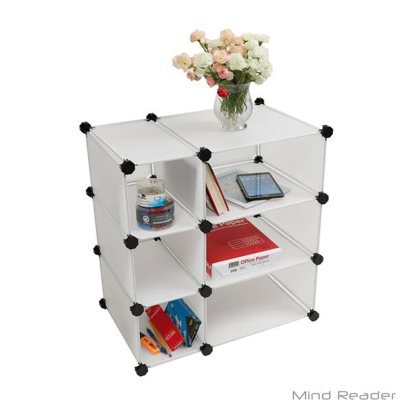 Shop Mind Reader Multi Purpose Magic Cube Storage Organizer White