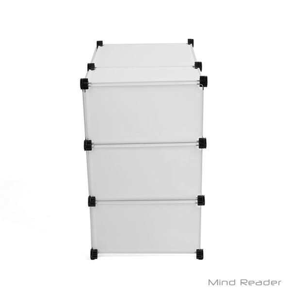 Shop Mind Reader Multi Purpose Magic Cube Storage Organizer White