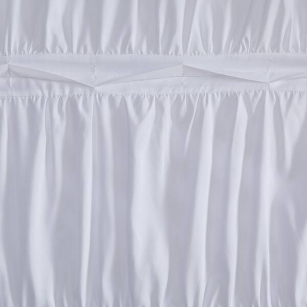 Shop 510 Design Denice Solid Ruched Shower Curtain With Liner 3