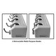 KINGTOP Broom Mop Holder, Wall Mounted Organizer With 5 Position 6 Hooks, Utility Room Storage Solutions For Kitchen, Bathroom, Garage And Garden