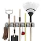Shovel, Rake and Tool Holder with Hooks- Wall Mounted Organizer for -Space Saving Rack by Stalwart