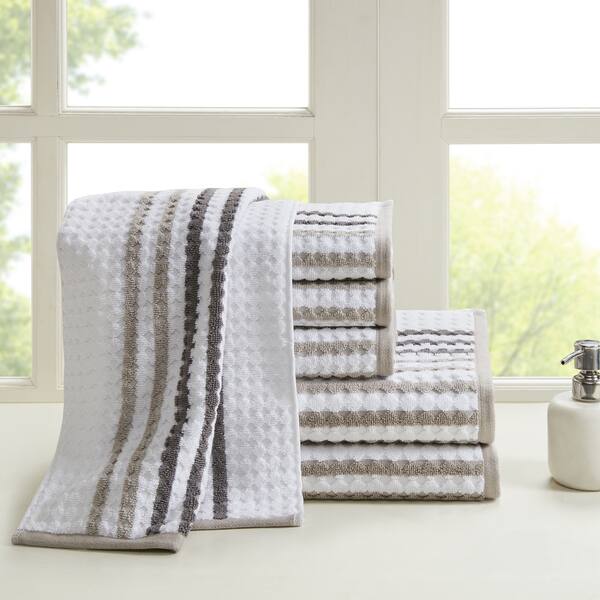 Madison Park Organic 6 Piece Cotton Towel Set - Navy