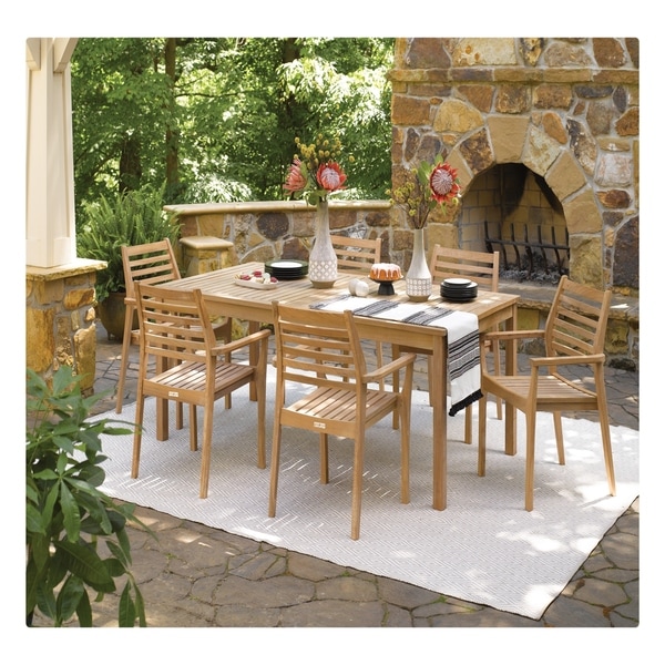 Shop Oxford Garden Hampton 7-piece 76-inch x 40-inch Table ... Shop Oxford Garden Hampton 7-piece 76-inch x 40-inch Table ... on Safavieh Outdoor Living Horus Dining Set id=27940