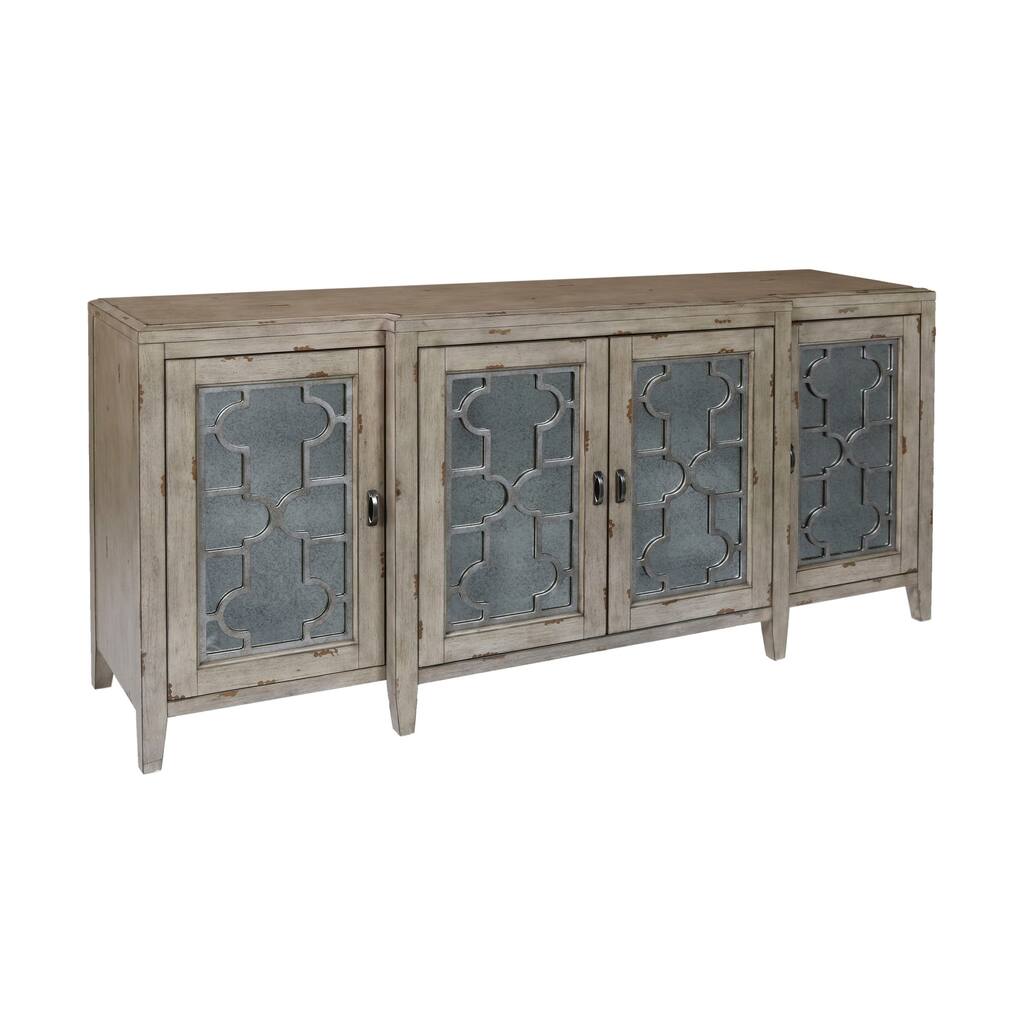 Bartoli Antique White 4-door Credenza