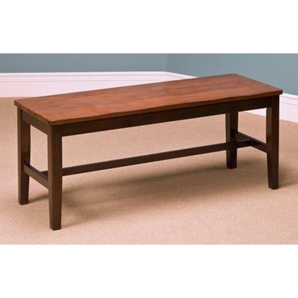 Shop Latitudes Ginger Chestnut Standard Height Dining Bench Sale Free Shipping Today