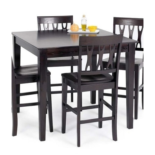 Abbie Espresso Square Counter Height Dining Table Free Abbie Espresso Square Counter Height Dining Table