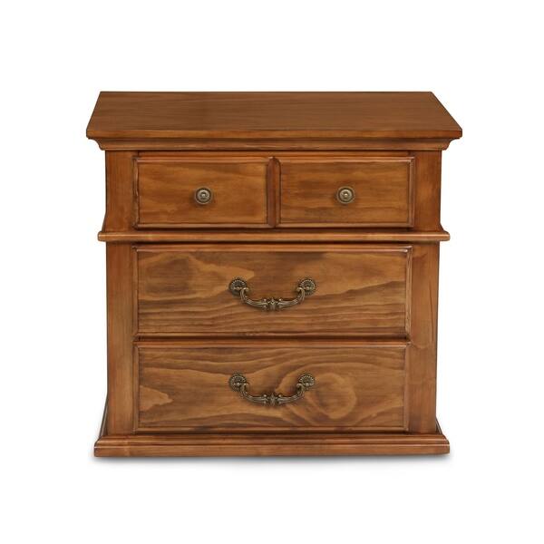 Shop Cumberland Antique Pine 4 Drawer Nightstand On Sale Free