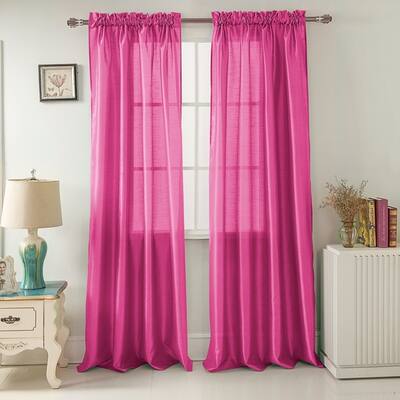 Buy Pink Faux Silk Curtains Drapes Online At Overstock Our