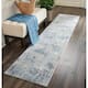 Copper Grove Oxford Floral Area Rug - Blue - 2'3" x 8' Runner