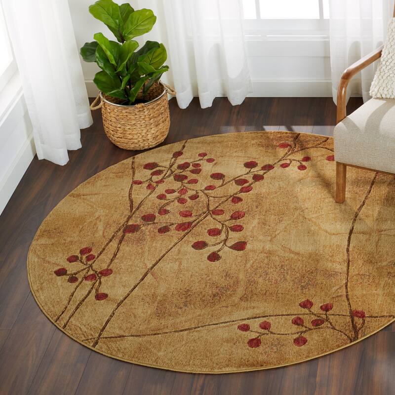 Copper Grove Oxford Floral Area Rug