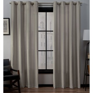 Have A Question About EXCLUSIVE HOME Loha Patio Dove Grey Solid Light Filtering Grommet Top Curtain, 108 In. W X 84 In. L? - Pg 1 - The Home Depot