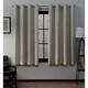 Porch & Den Sugar Creek Loha Grommet Top Linen Curtain Panel Pair - 52X63 - Natural