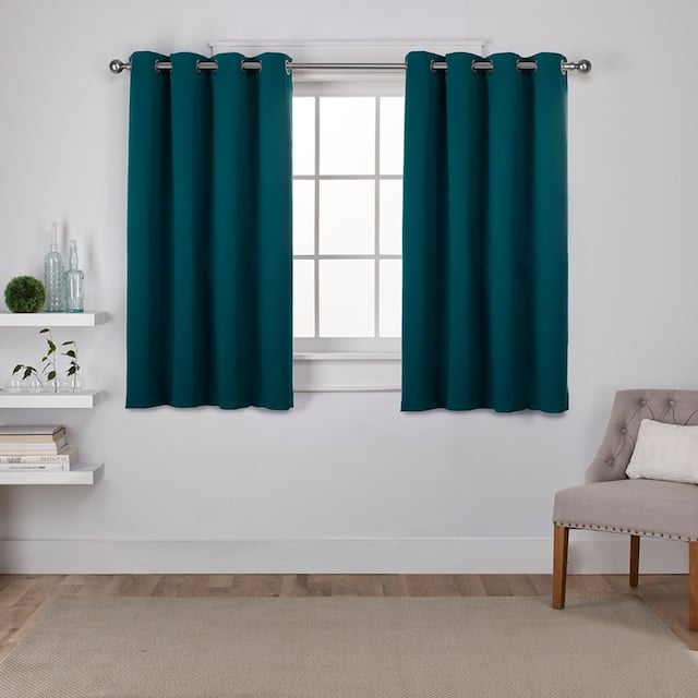 Porch & Den Boosalis Sateen Twill Blackout Curtain Panel Pair