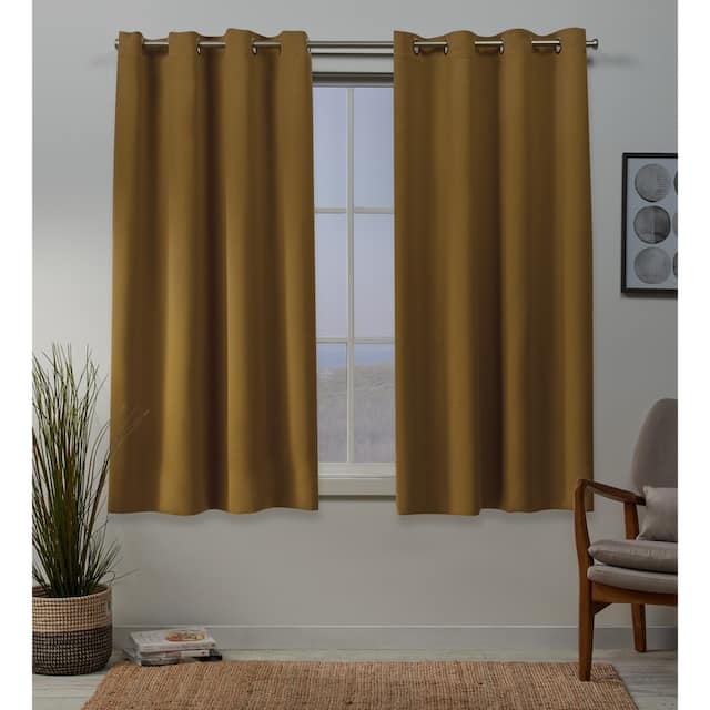 Porch & Den Boosalis Sateen Twill Blackout Curtain Panel Pair