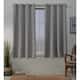 Porch & Den Boosalis Sateen Twill Blackout Curtain Panel Pair - 52" W X 63" L - veridian grey