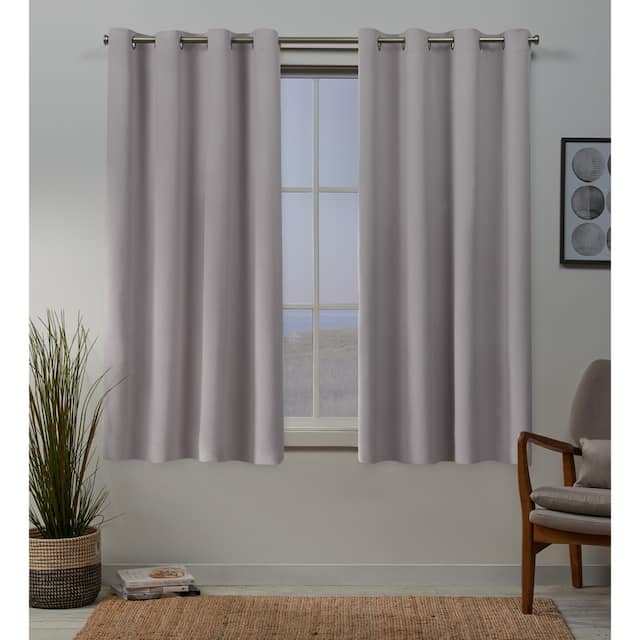 Porch & Den Boosalis Sateen Twill Blackout Curtain Panel Pair