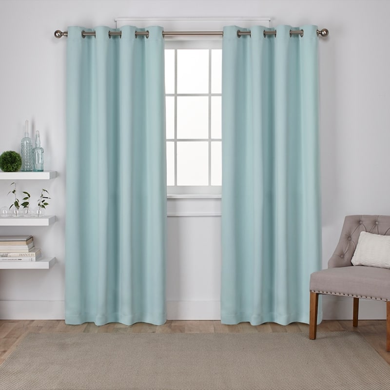 Porch & Den Boosalis Sateen Twill Blackout Curtain Panel Pair