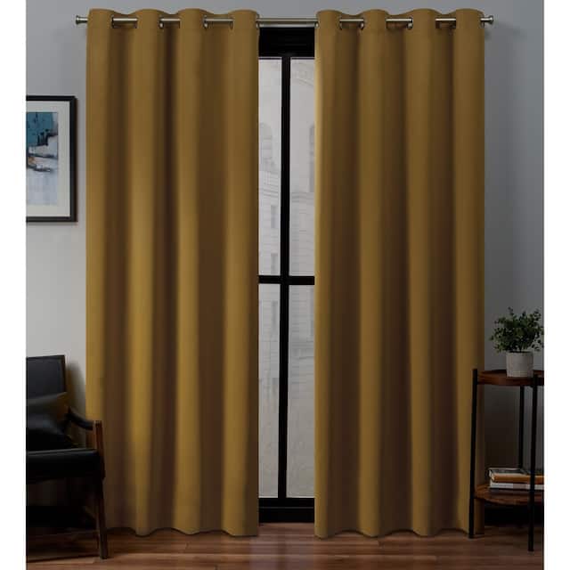Porch & Den Boosalis Sateen Twill Blackout Curtain Panel Pair