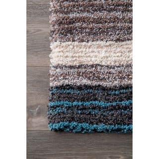 Blue Stripe Area Rugs Online At Our Best Deals Strick Bolton Lawrie Handmade Striped Plush Rug
