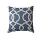 preview thumbnail 2 of 1, Copper Grove Kalamoir Lattice Damask Blue 16.5-inch Throw Pillow