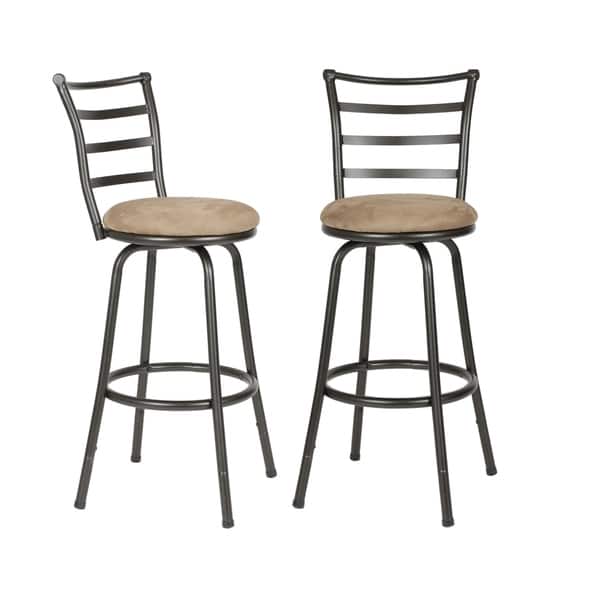 Shop Round Seat Adjustable Swivel Bar Counter Height Stools