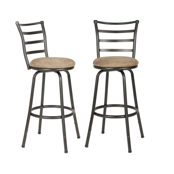 Round Seat Bar Counter Height Adjule Metal Stools Set Round Seat Bar Counter Height Adjule Metal Stools Set Of 2