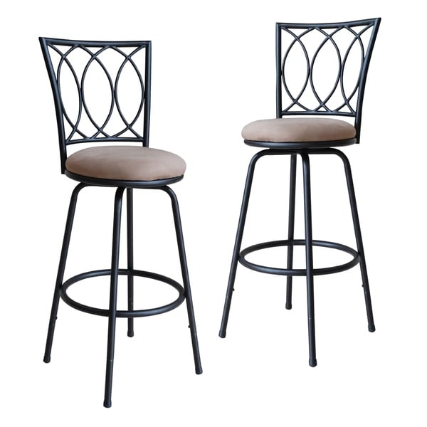Shop Porch Den Folsom Adjustable Metal Bar Stool Set Of 2
