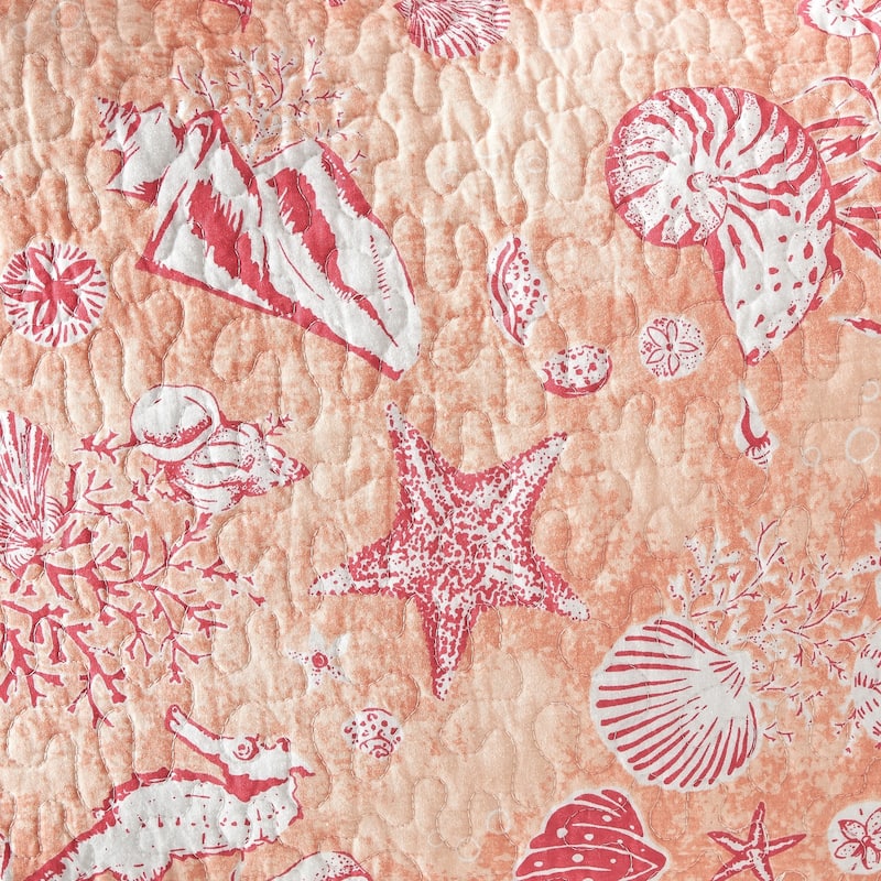 Lagoon Peach Quilt