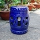 preview thumbnail 1 of 2, Infiniti Feng-Shui Ceramic Garden Stool navy