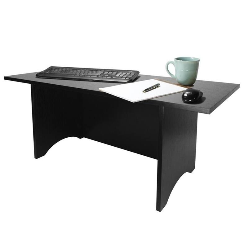 TALL Miracle Desk Portable Black Finish - Wood Finish - Black