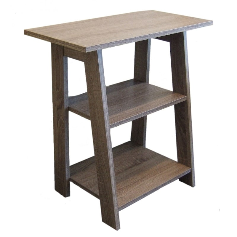 Ladder Chairside EndTable Rustic Grey