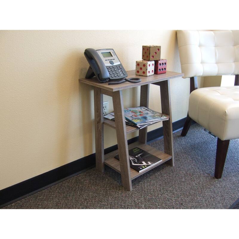 Ladder Chairside EndTable Rustic Grey