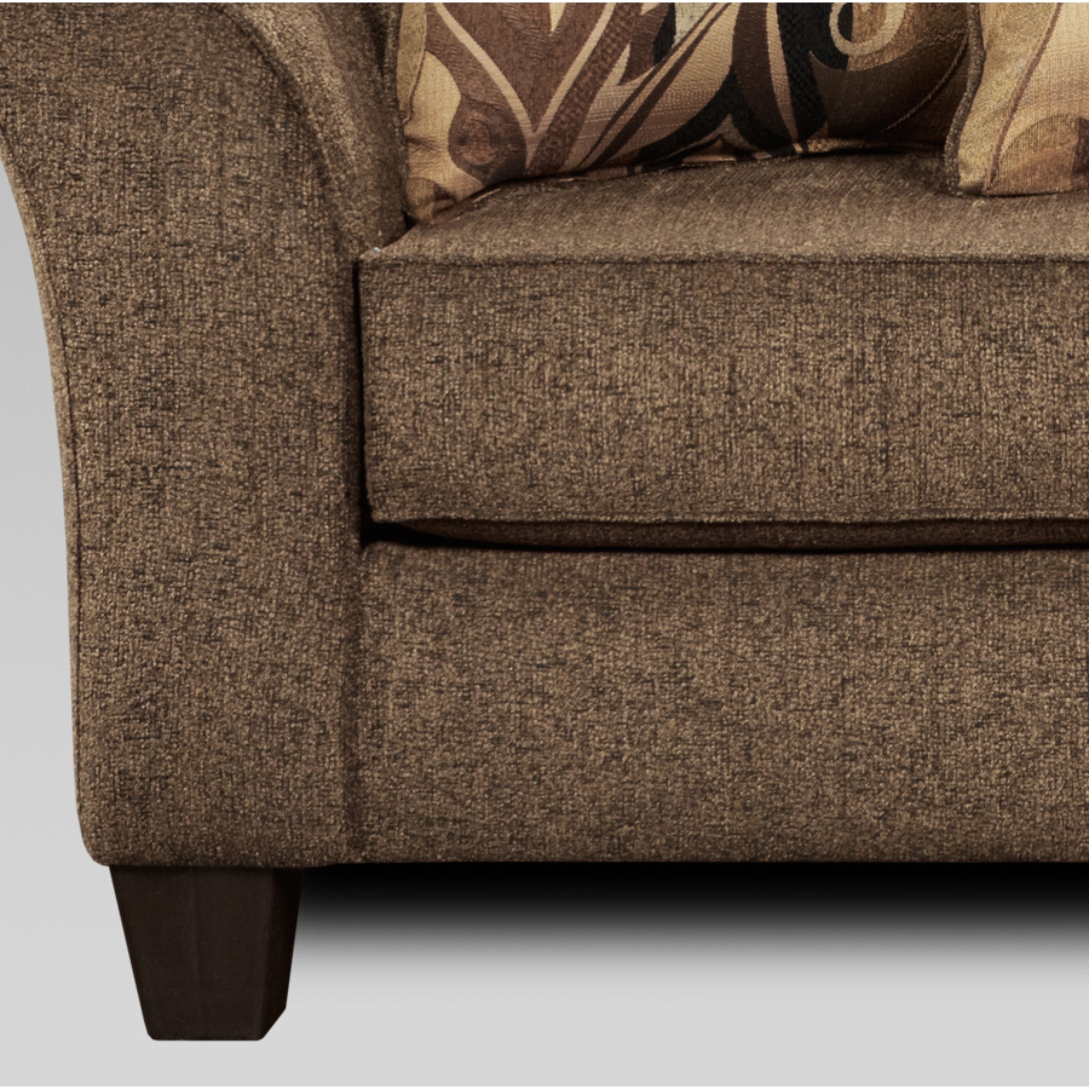 Roundhill Furniture Camero Fabric Pillowback Sofa and Loveseat Set