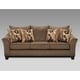 Roundhill Furniture Camero Fabric Pillowback Sofa And Loveseat Set ...