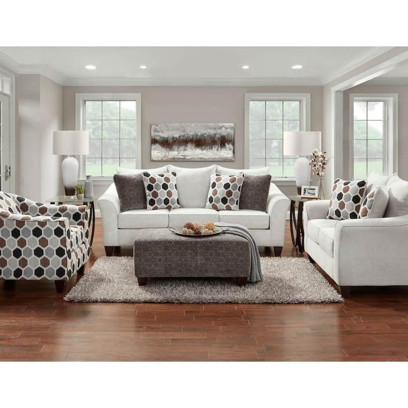 Roundhill Furniture Camero Fabric Pillowback Sofa