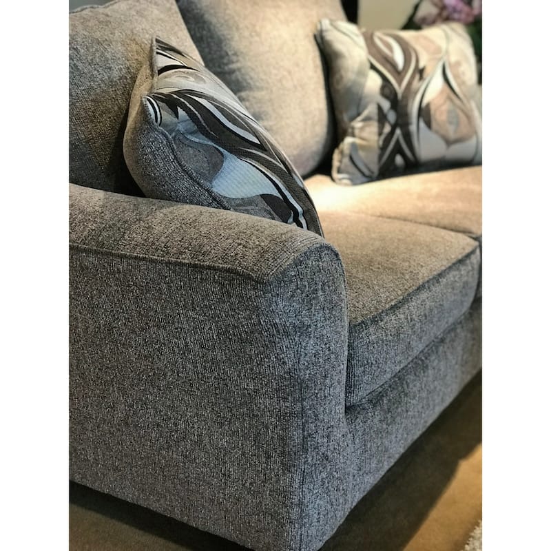 Roundhill Furniture Camero Fabric Pillowback Loveseat