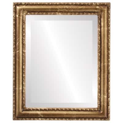Dorset Framed Rectangle Mirror in Champagne Gold - Antique Gold