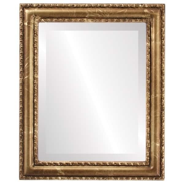 Dorset Framed Rectangle Mirror in Champagne Gold - Antique Gold