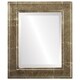 preview thumbnail 1 of 2, Montreal Framed Rectangle Mirror in Champagne Gold - Antique Gold