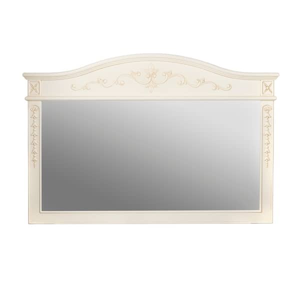 Ronbow Bordeaux 60 X 39 Wood Framed Mirror In Antique White