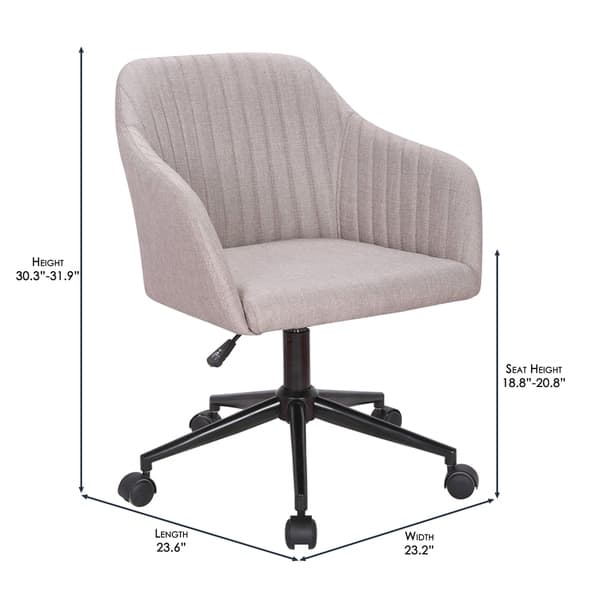 Shop Porthos Home Adjustable Height Fabric Office Desk Chair With