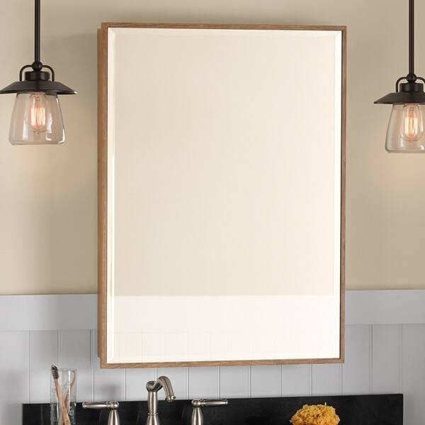 Shop 22 Zuri Transitional Solid Wood Framed Medicine Cabinet In
