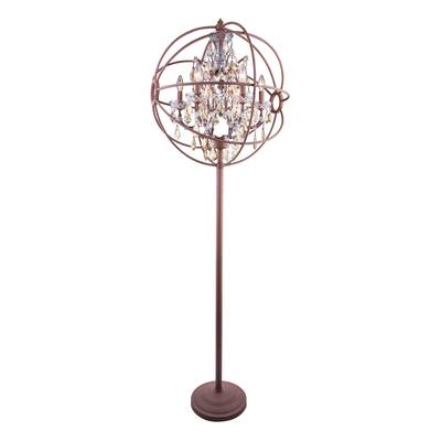 Royce Edge 6-Light Rustic Intent Floor Lamp