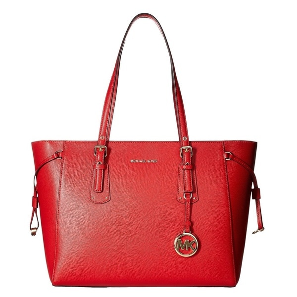 michael kors voyager tote red
