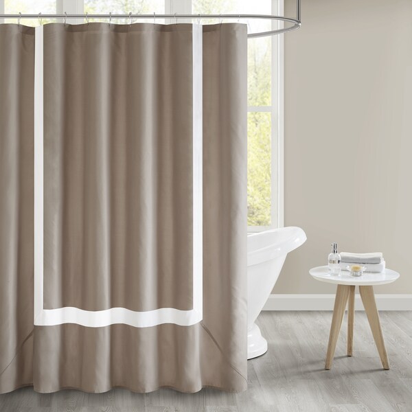 Shop 510 Design Hanson Pieced Border Shower Curtain With