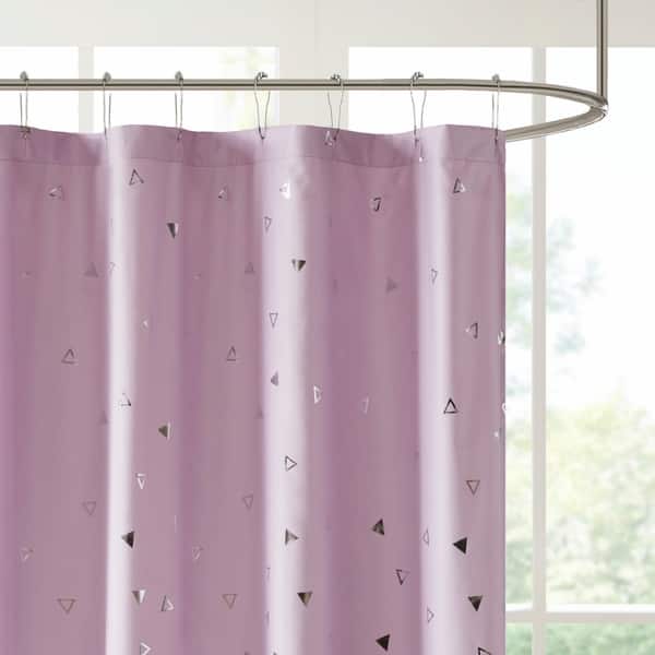 Shop Intelligent Design Liv Printed Shower Curtain On Sale Overstock 20229545 Grey Silver